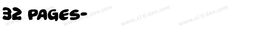 32 pages字体转换